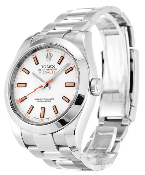 replica rolex milgaus|rolex milgauss white face.